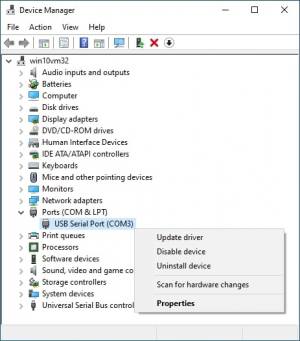 rs232 monitor windows 10